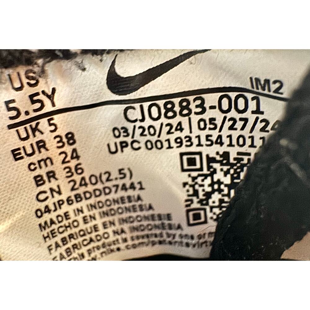 NIKE SB ALLEYOOP' BLACK WHITE SIZE 5.5Y GS CJ0883-001 #184 - Picture 6 of 12